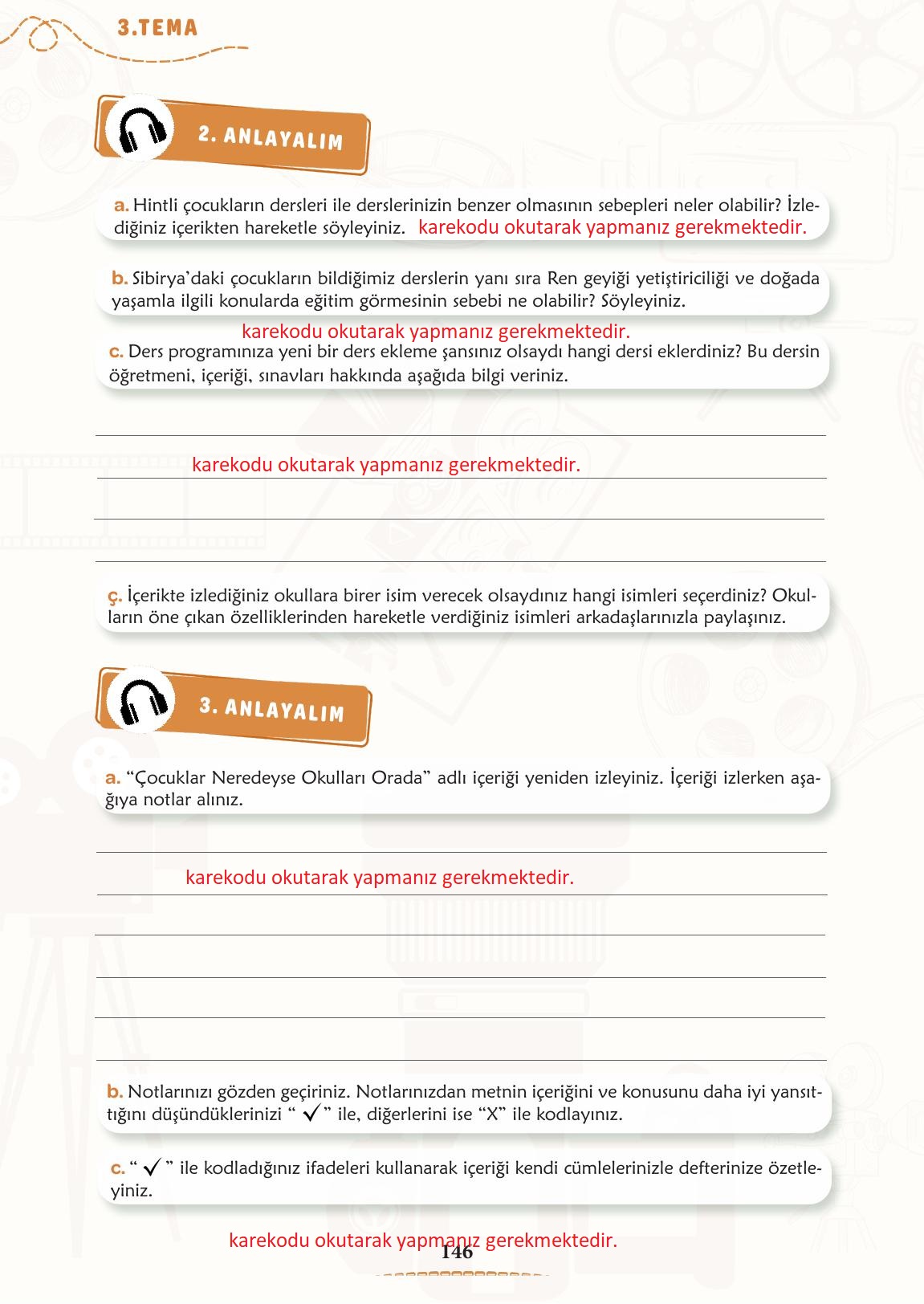 6. Sınıf Türkçe 1. Kitap Meb Yayınları Ders Kitabı Sayfa 147 Cevapları