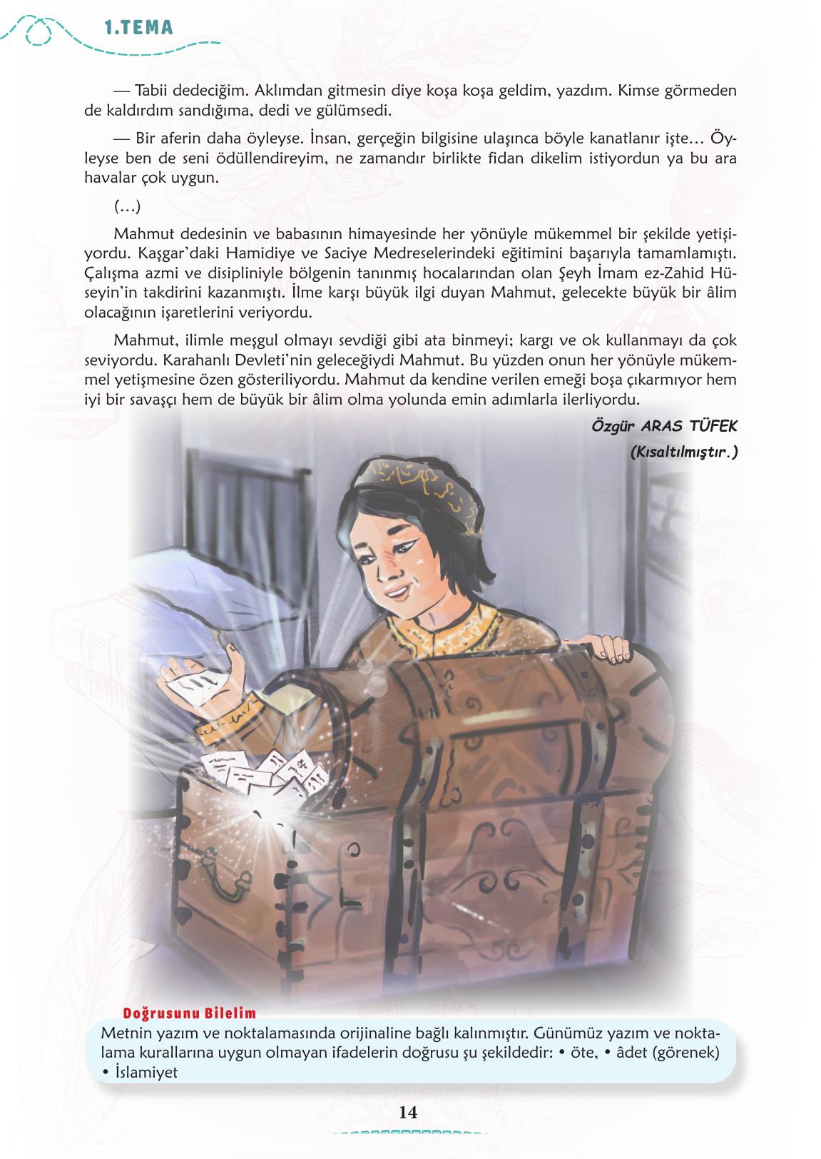 6. Sınıf Türkçe 1. Kitap Meb Yayınları Ders Kitabı Sayfa 15 Cevapları