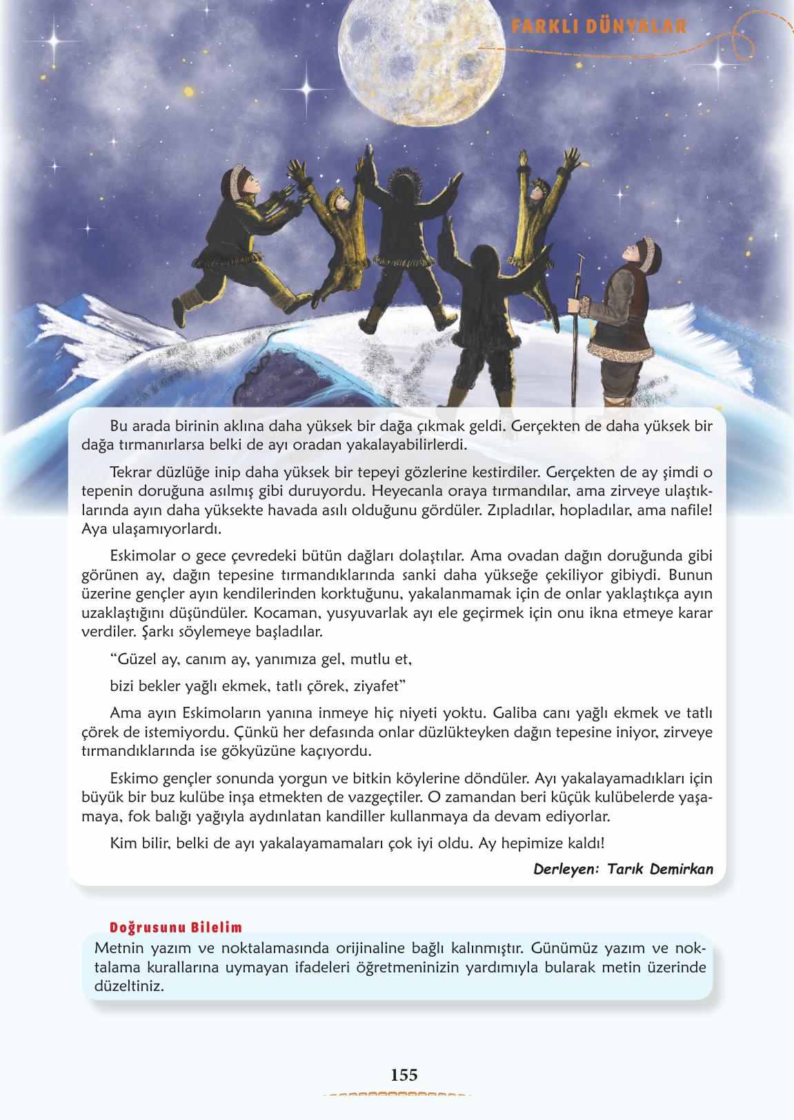 6. Sınıf Türkçe 1. Kitap Meb Yayınları Ders Kitabı Sayfa 156 Cevapları