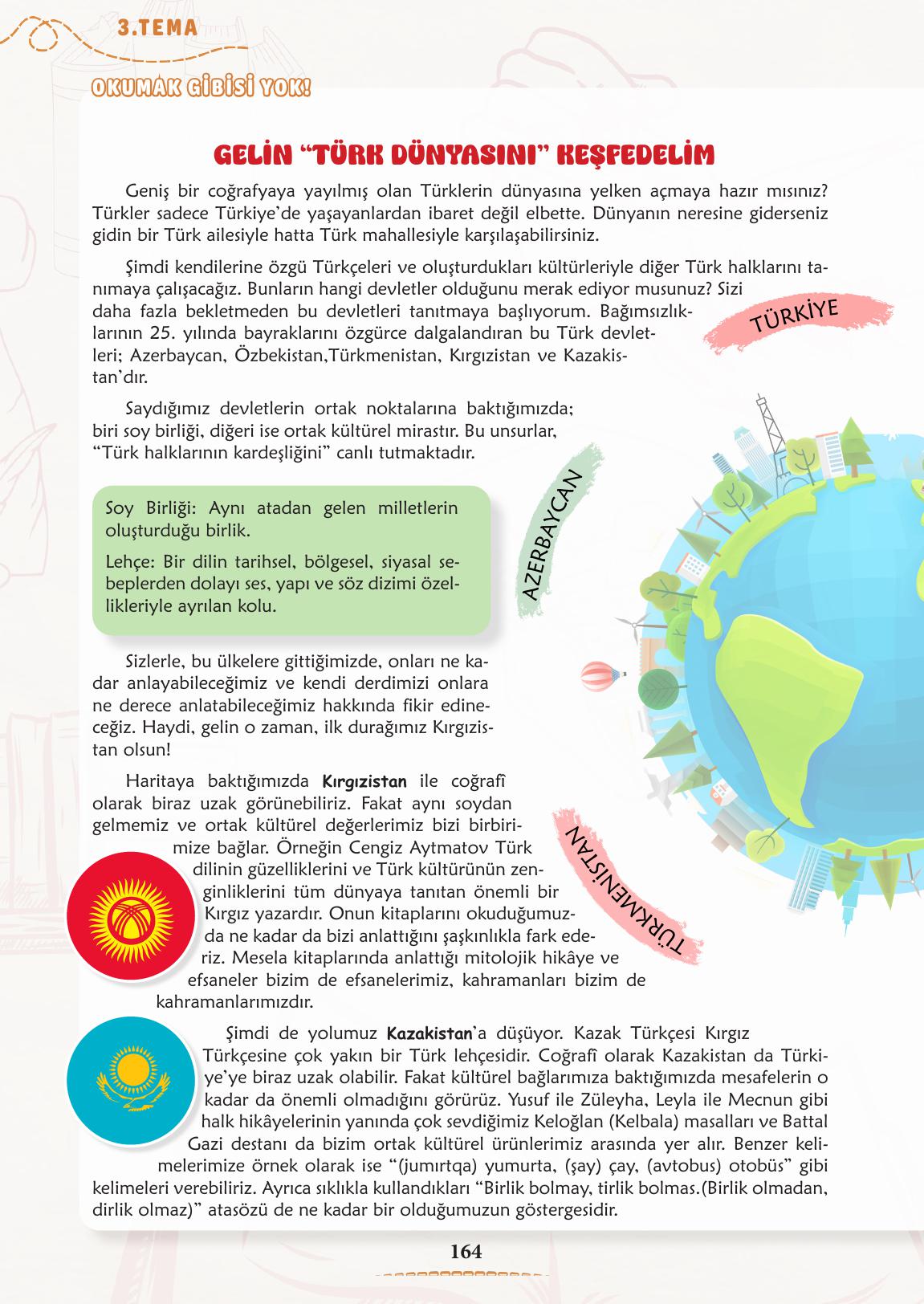 6. Sınıf Türkçe 1. Kitap Meb Yayınları Ders Kitabı Sayfa 165 Cevapları
