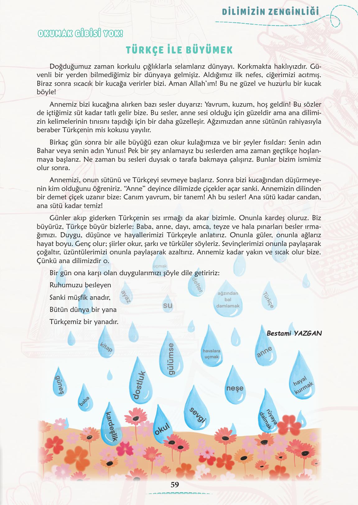 6. Sınıf Türkçe 1. Kitap Meb Yayınları Ders Kitabı Sayfa 60 Cevapları