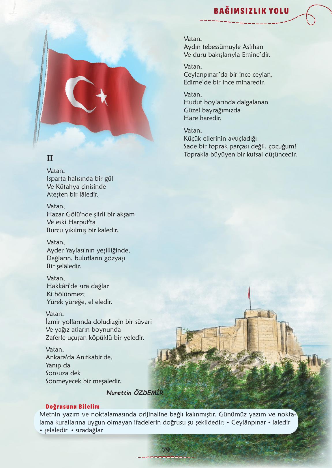 6. Sınıf Türkçe 1. Kitap Meb Yayınları Ders Kitabı Sayfa 80 Cevapları