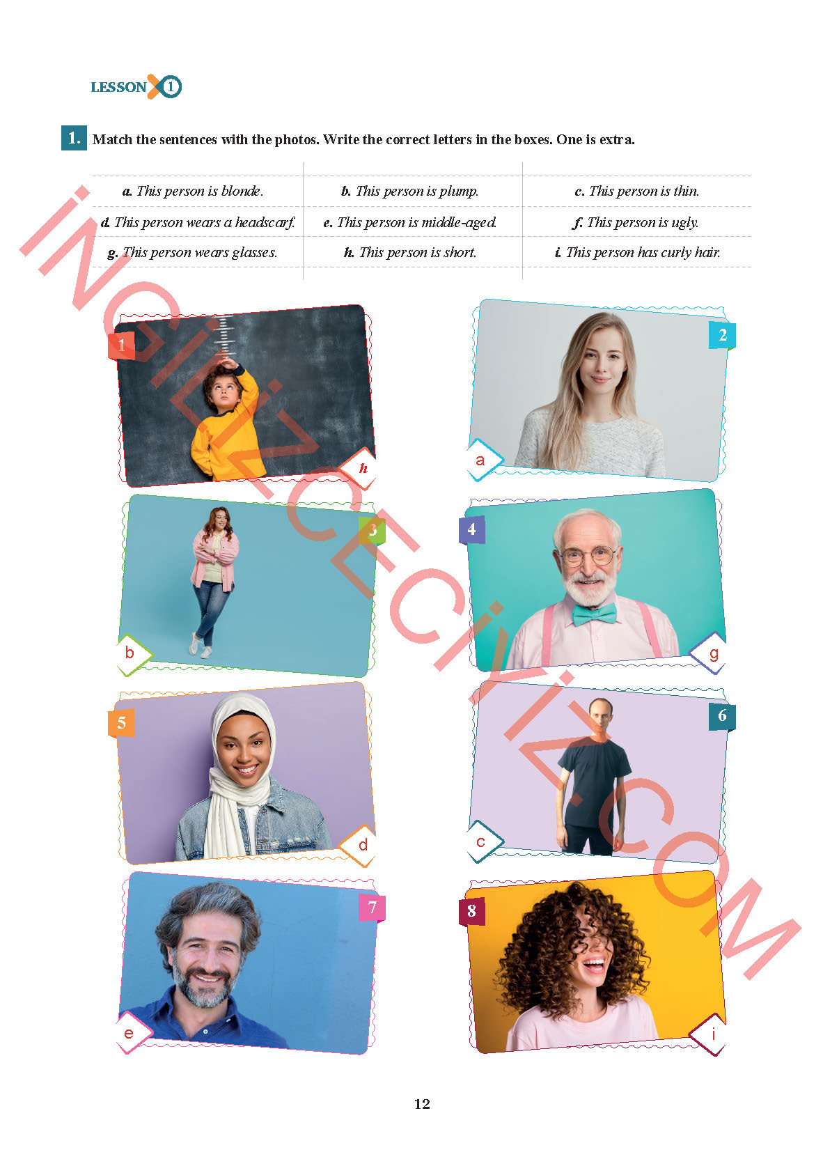 7. Sınıf İngilizce Sdr İpekyolu Yayınları Kitabı Sayfa 12 Cevapları