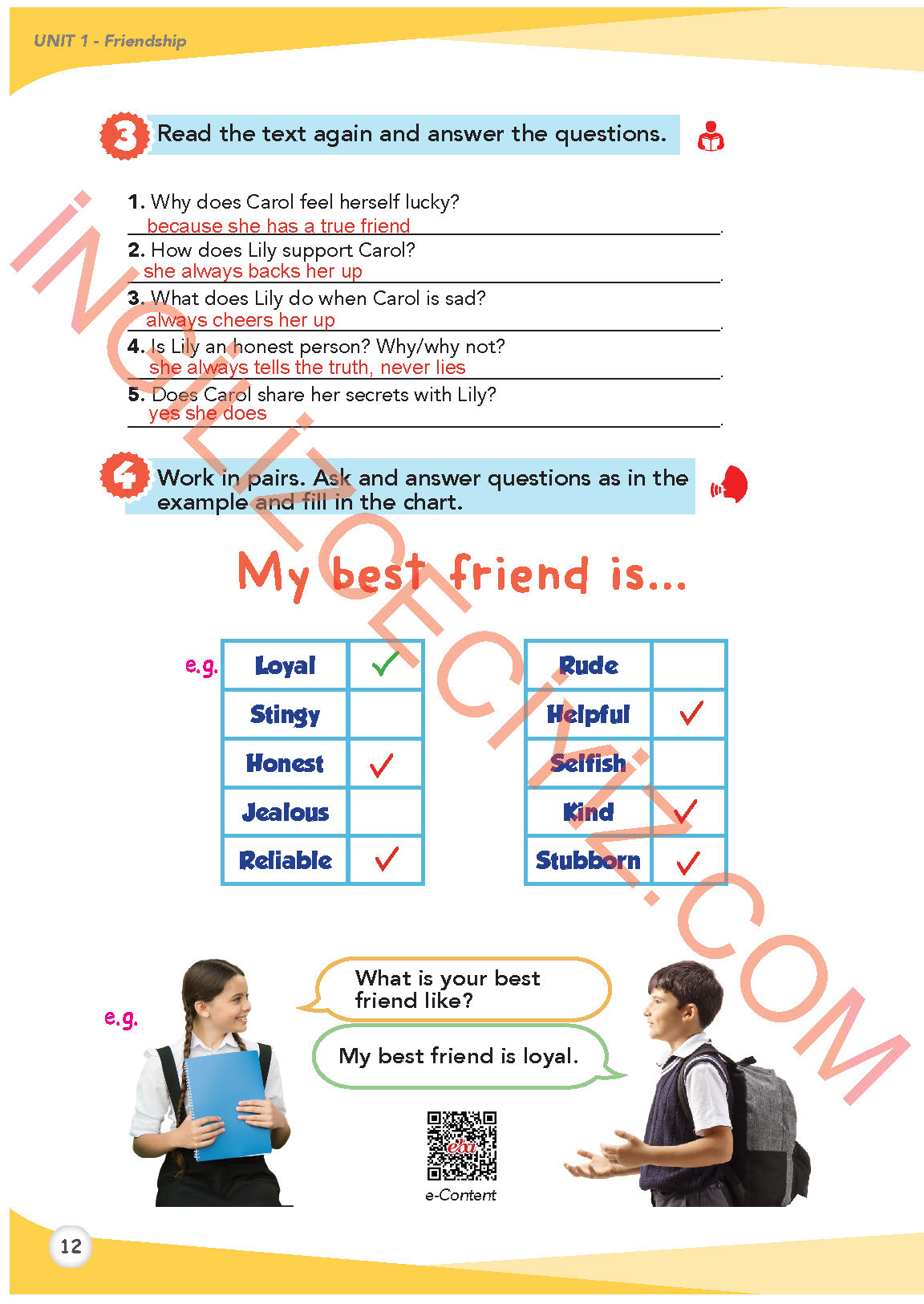 8. Sınıf İngilizce Meb Yayınları Kitabı Sayfa 12 Cevapları 8. Sınıf İngilizce Meb Yayınları Kitabı Sayfa 12 Cevapları