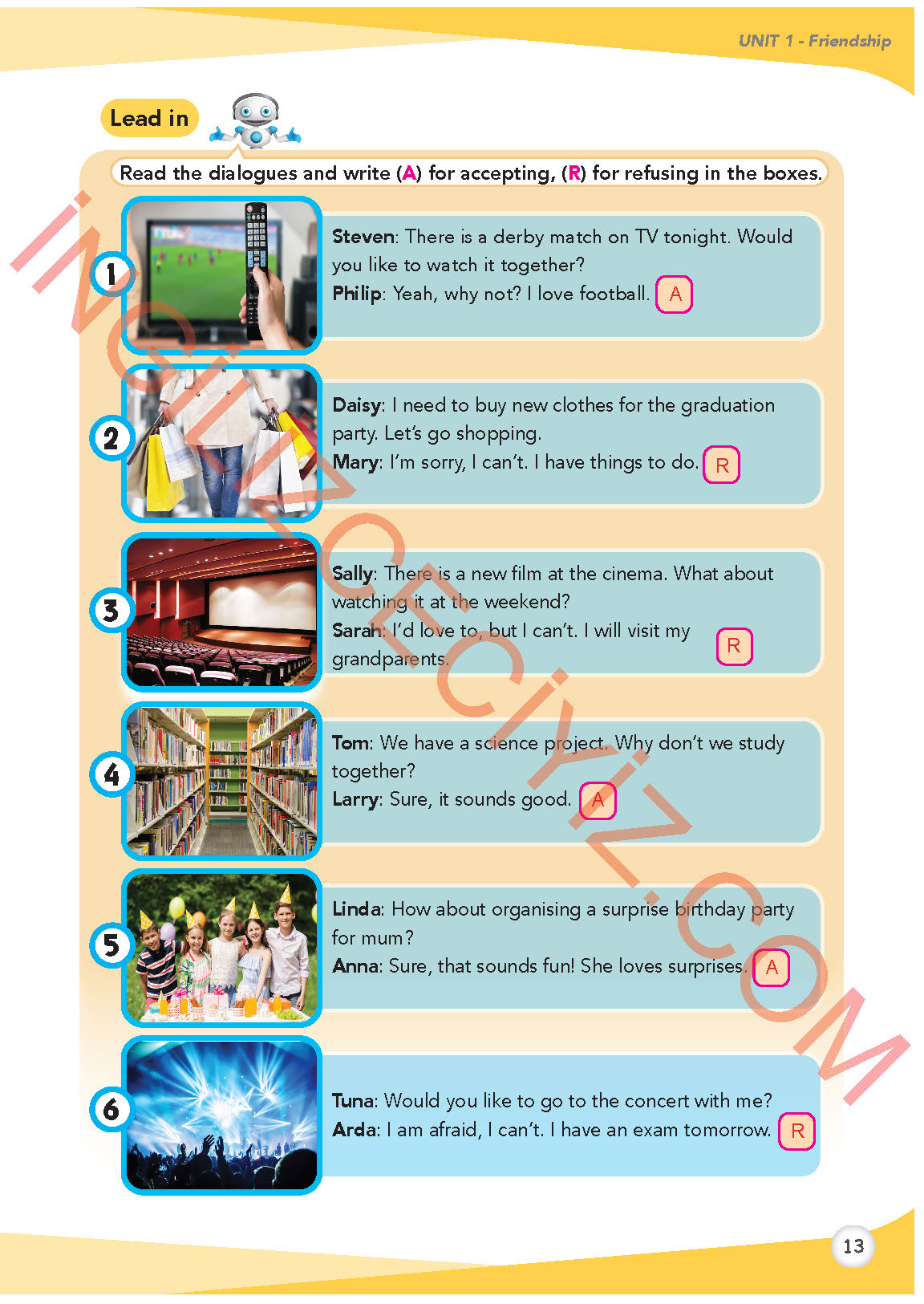 8. Sınıf İngilizce Meb Yayınları Kitabı Sayfa 13 Cevapları 8. Sınıf İngilizce Meb Yayınları Kitabı Sayfa 13 Cevapları