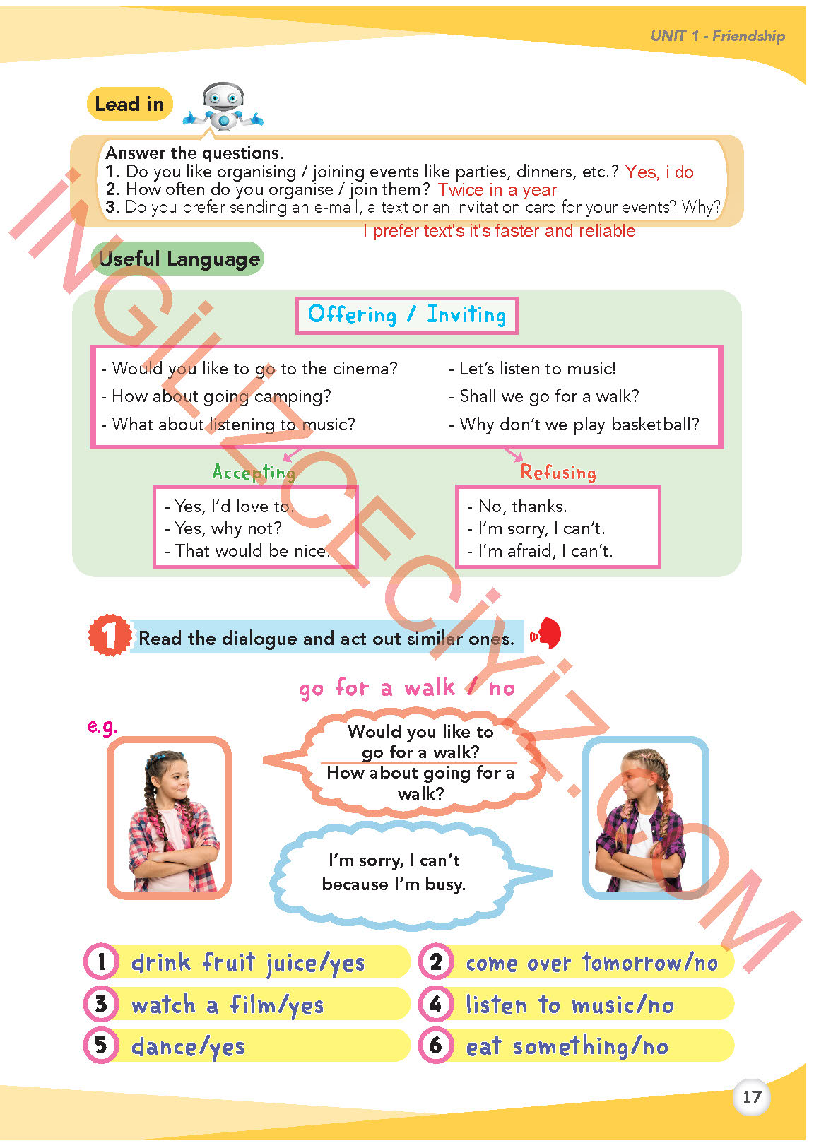 8. Sınıf İngilizce Meb Yayınları Kitabı Sayfa 17 Cevapları 8. Sınıf İngilizce Meb Yayınları Kitabı Sayfa 17 Cevapları