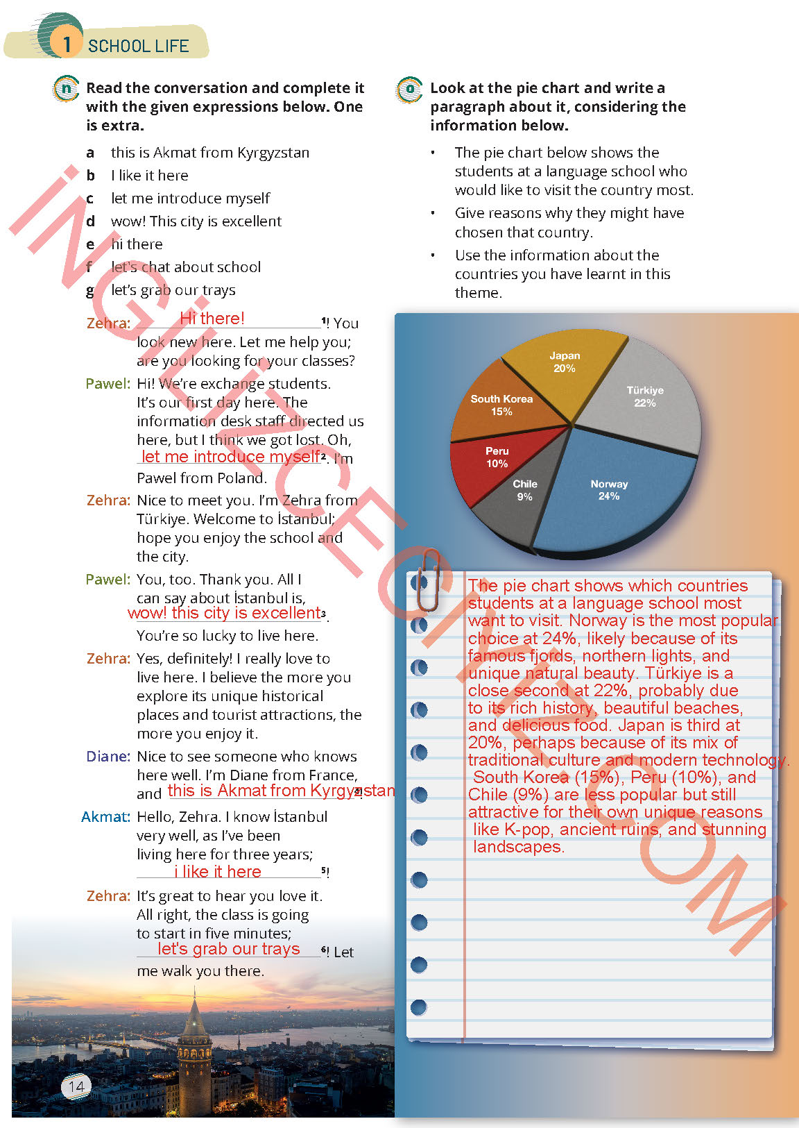 9. Sınıf İngilizce Meb Yayınları Çalışma Kitabı Sayfa 14 Cevapları 9. Sınıf İngilizce Meb Yayınları Çalışma Kitabı Sayfa 14 Cevapları