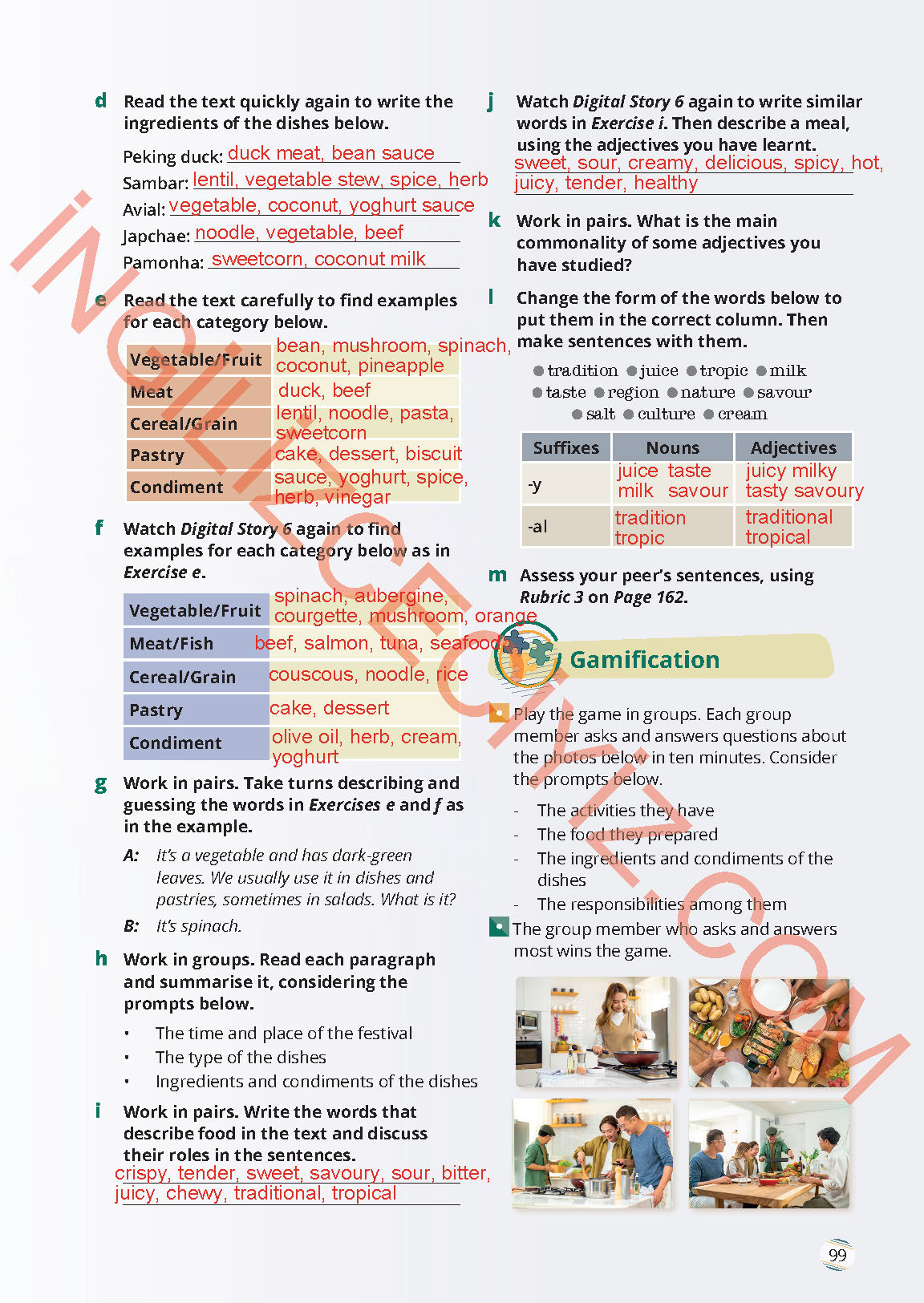 9. Sınıf İngilizce Meb Yayınları Ders Kitabı Sayfa 99 Cevapları