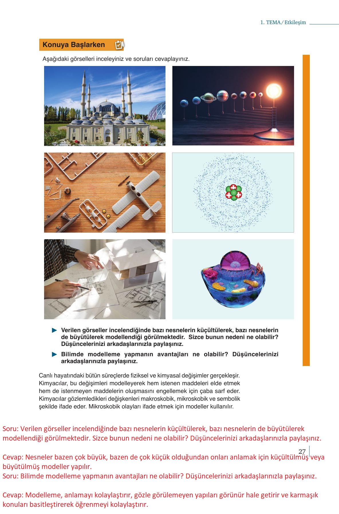 10. Sınıf Meb Yayınları Kimya Ders Kitabı Sayfa 27 Cevapları 10. Sınıf Meb Yayınları Kimya Ders Kitabı Sayfa 27 Cevapları