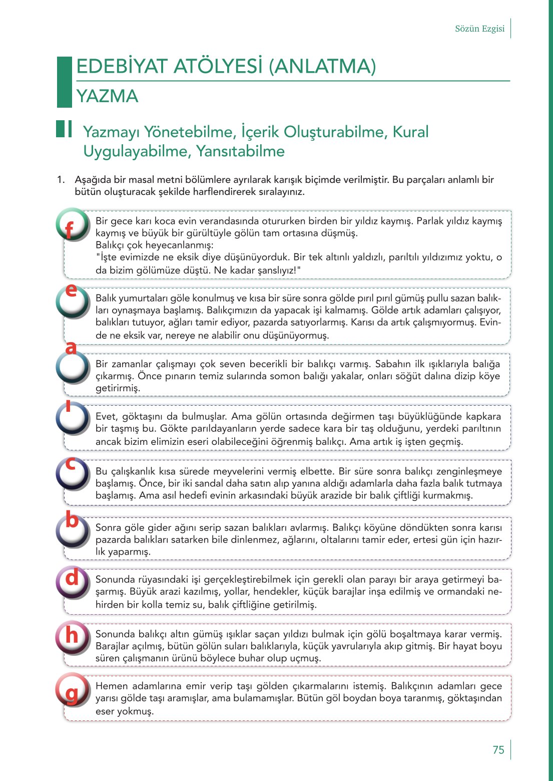 10. Sınıf Meb Yayınları Türk Dili Ve Edebiyatı Ders Kitabı Sayfa 75 Cevapları 10. Sınıf Meb Yayınları Türk Dili Ve Edebiyatı Ders Kitabı Sayfa 75 Cevapları