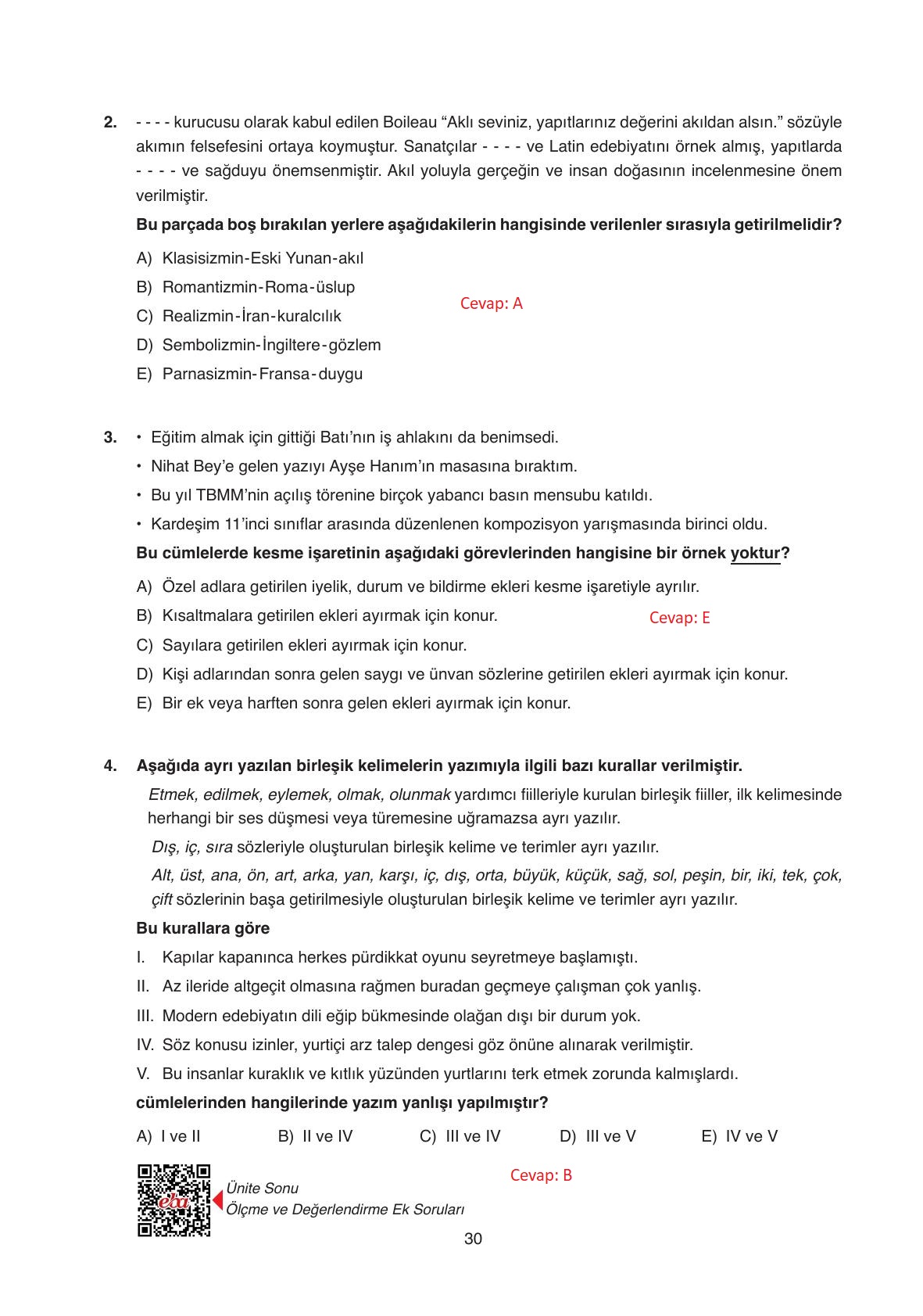 11. Sınıf Ata Yayıncılık Türk Dili Ve Edebiyatı Ders Kitabı Sayfa 30 Cevapları 11. Sınıf Ata Yayıncılık Türk Dili Ve Edebiyatı Ders Kitabı Sayfa 30 Cevapları