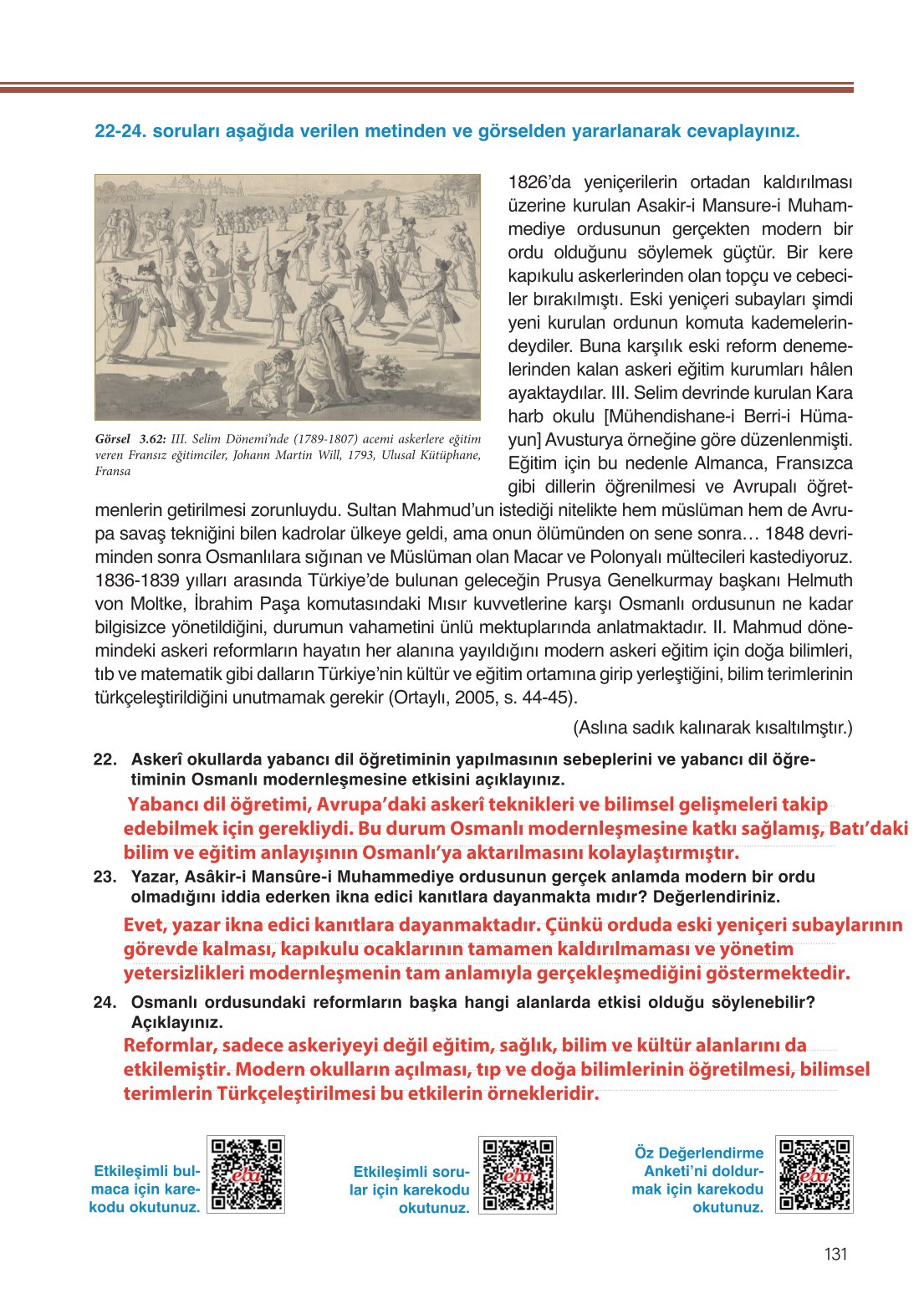 11. Sınıf Meb Yayınları Tarih Ders Kitabı Sayfa 131 Cevapları 11. Sınıf Meb Yayınları Tarih Ders Kitabı Sayfa 131 Cevapları
