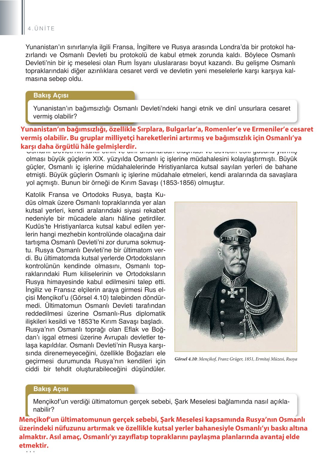 11. Sınıf Meb Yayınları Tarih Ders Kitabı Sayfa 144 Cevapları