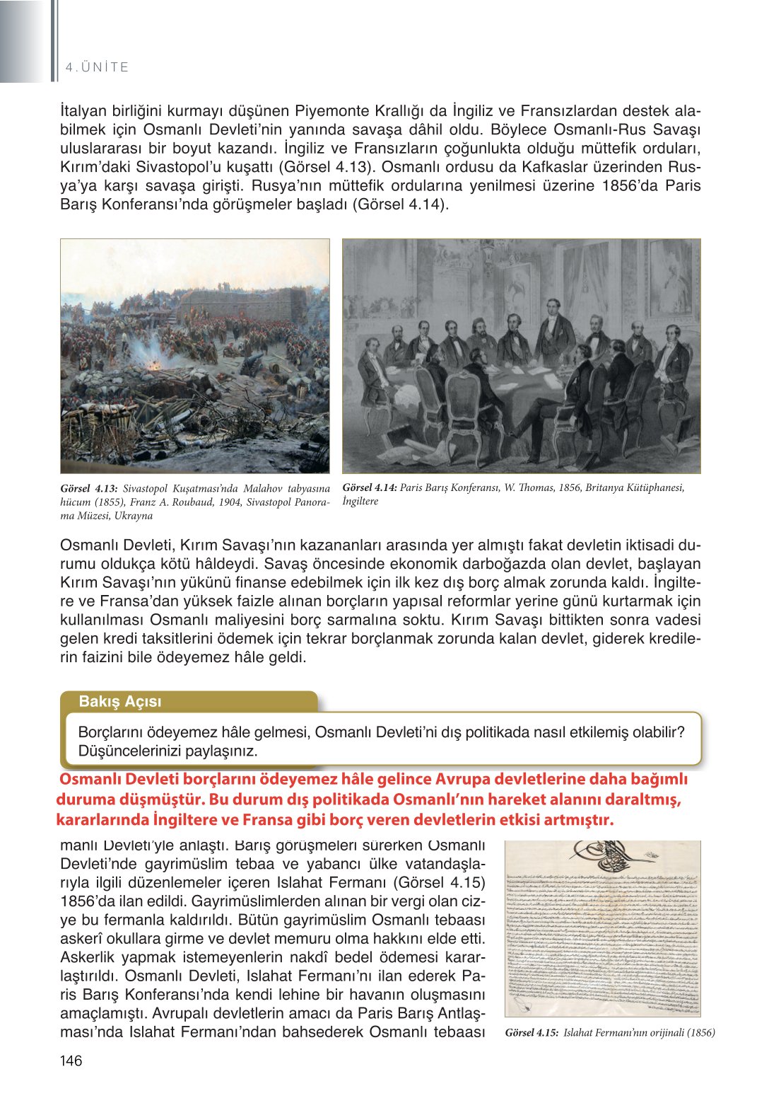 11. Sınıf Meb Yayınları Tarih Ders Kitabı Sayfa 146 Cevapları 11. Sınıf Meb Yayınları Tarih Ders Kitabı Sayfa 146 Cevapları