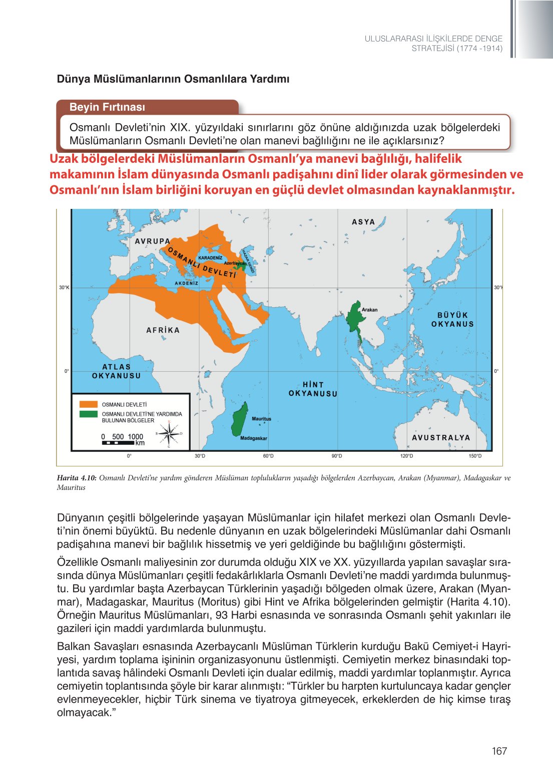 11. Sınıf Meb Yayınları Tarih Ders Kitabı Sayfa 167 Cevapları