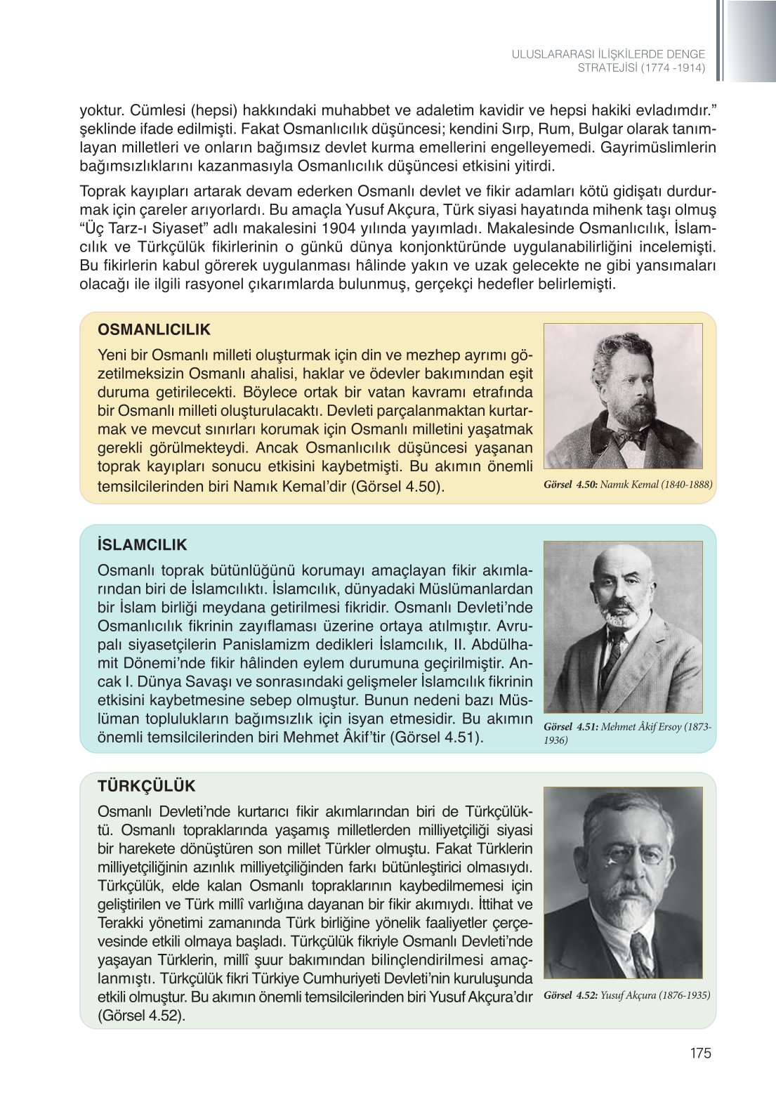11. Sınıf Meb Yayınları Tarih Ders Kitabı Sayfa 175 Cevapları