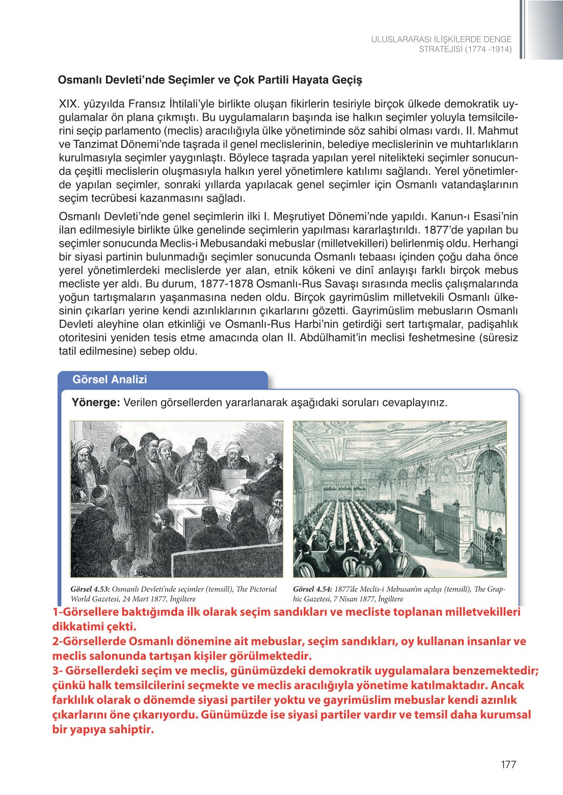 11. Sınıf Meb Yayınları Tarih Ders Kitabı Sayfa 177 Cevapları