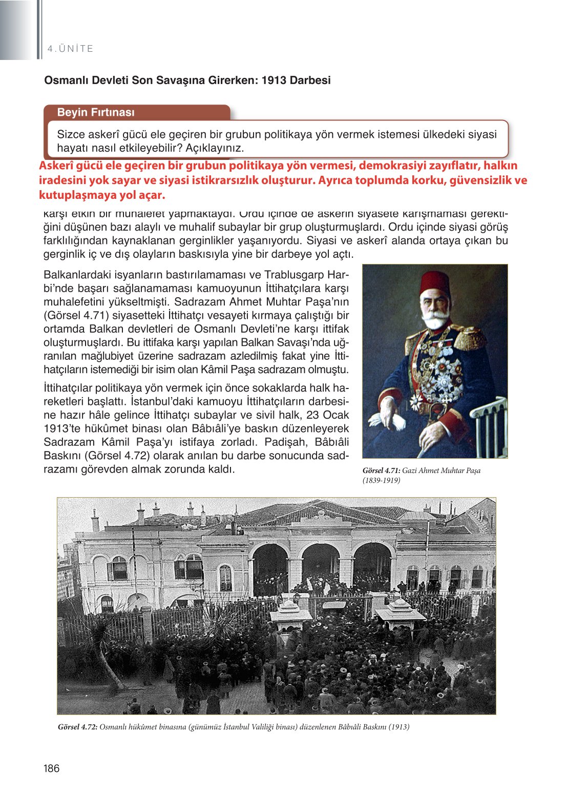 11. Sınıf Meb Yayınları Tarih Ders Kitabı Sayfa 186 Cevapları 11. Sınıf Meb Yayınları Tarih Ders Kitabı Sayfa 186 Cevapları