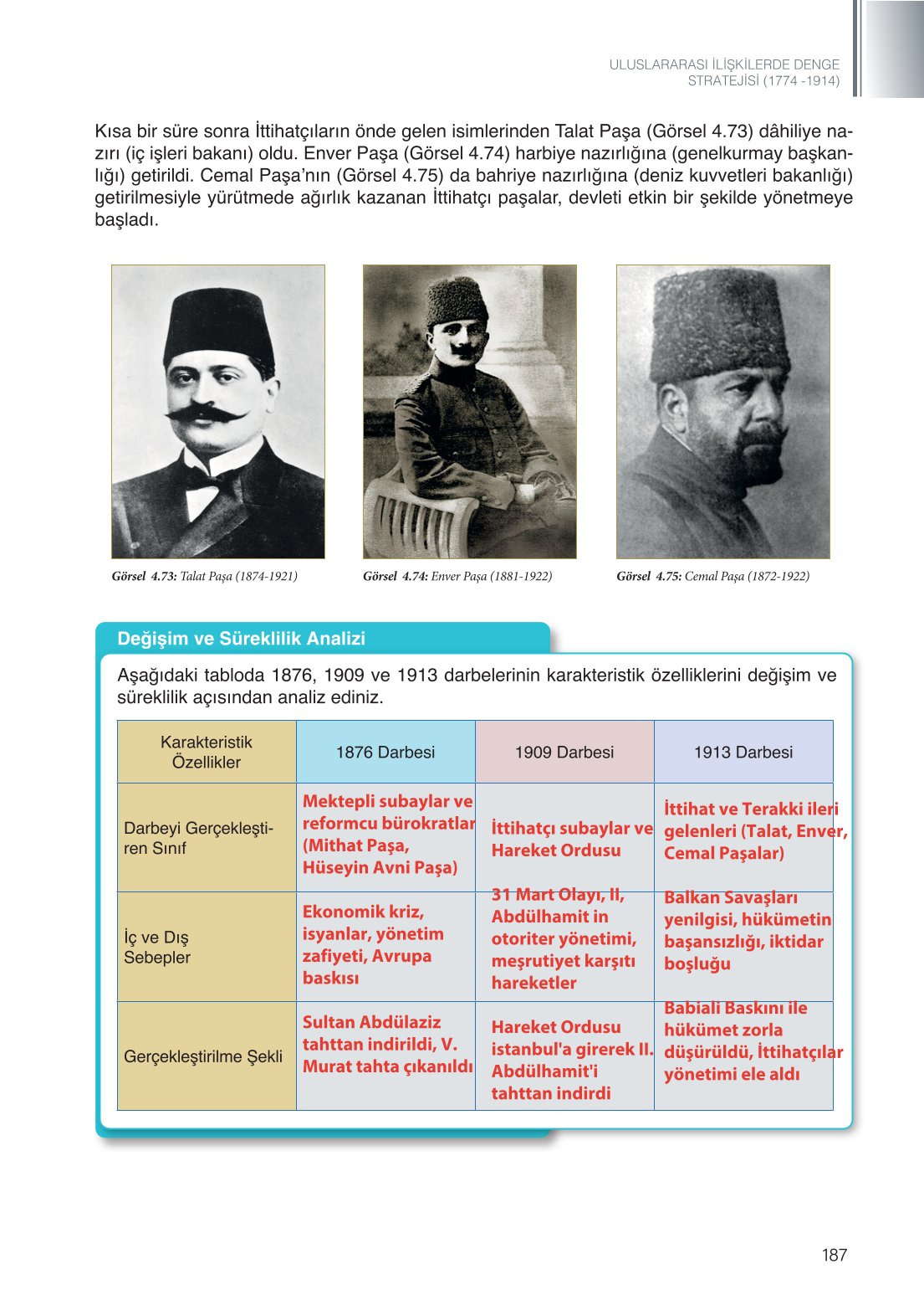 11. Sınıf Meb Yayınları Tarih Ders Kitabı Sayfa 187 Cevapları 11. Sınıf Meb Yayınları Tarih Ders Kitabı Sayfa 187 Cevapları