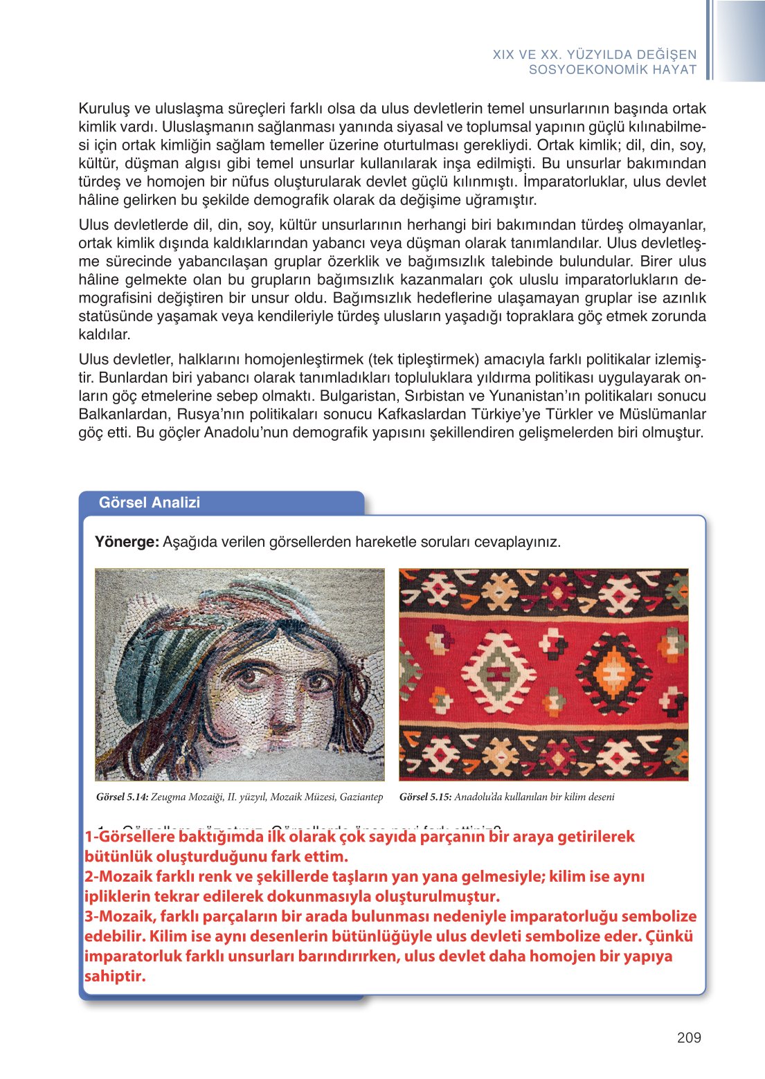 11. Sınıf Meb Yayınları Tarih Ders Kitabı Sayfa 209 Cevapları