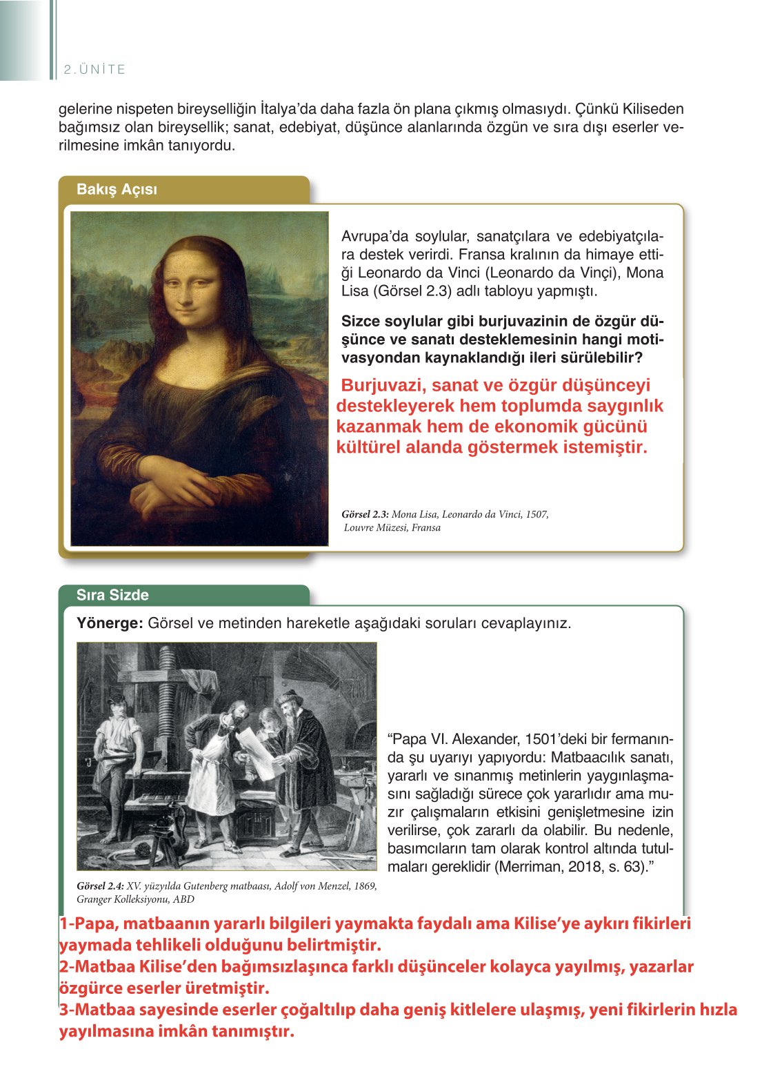 11. Sınıf Meb Yayınları Tarih Ders Kitabı Sayfa 50 Cevapları