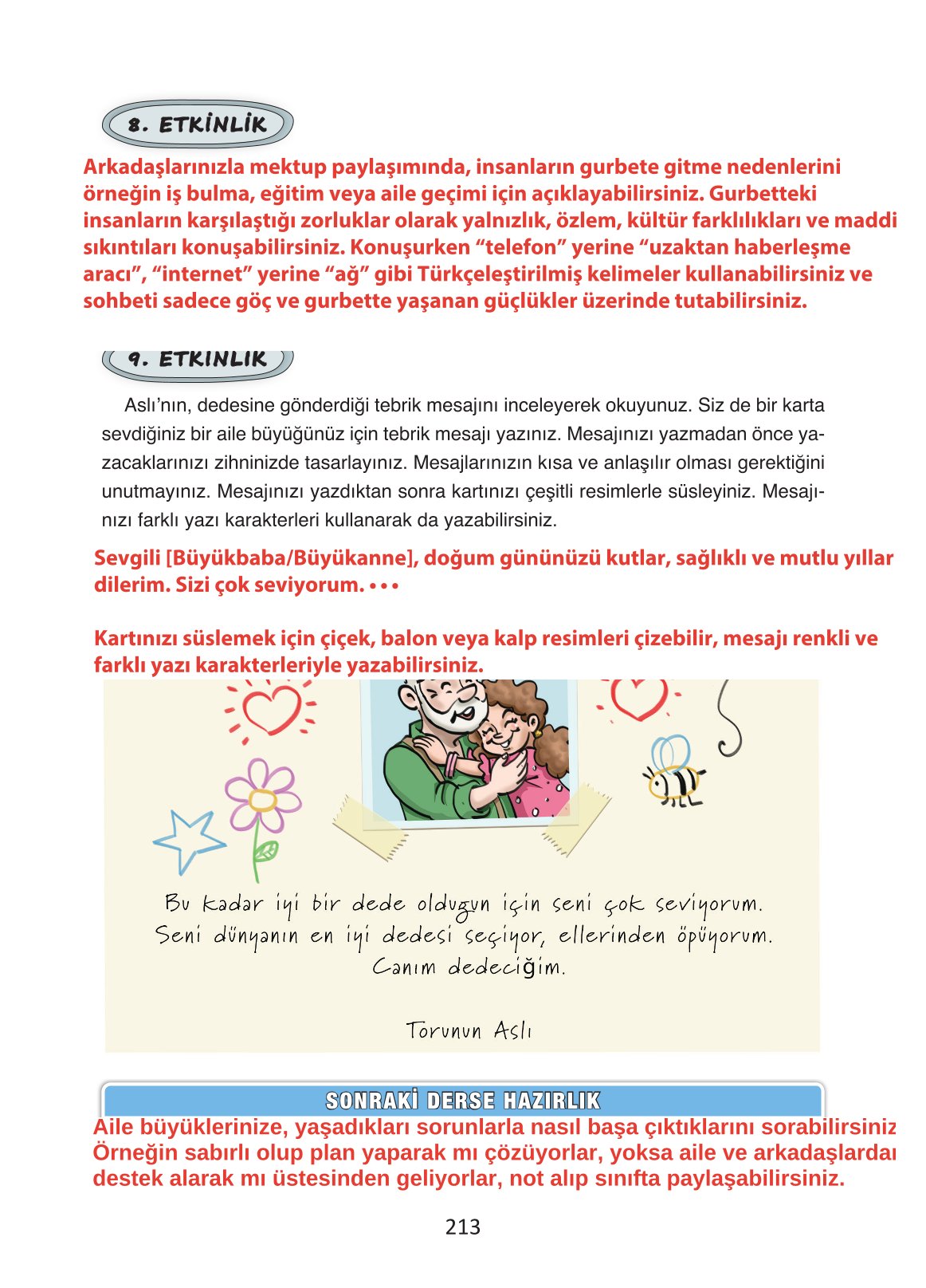 4. Sınıf Ada Yayıncılık Türkçe Ders Kitabı Sayfa 213 Cevapları 4. Sınıf Ada Yayıncılık Türkçe Ders Kitabı Sayfa 213 Cevapları