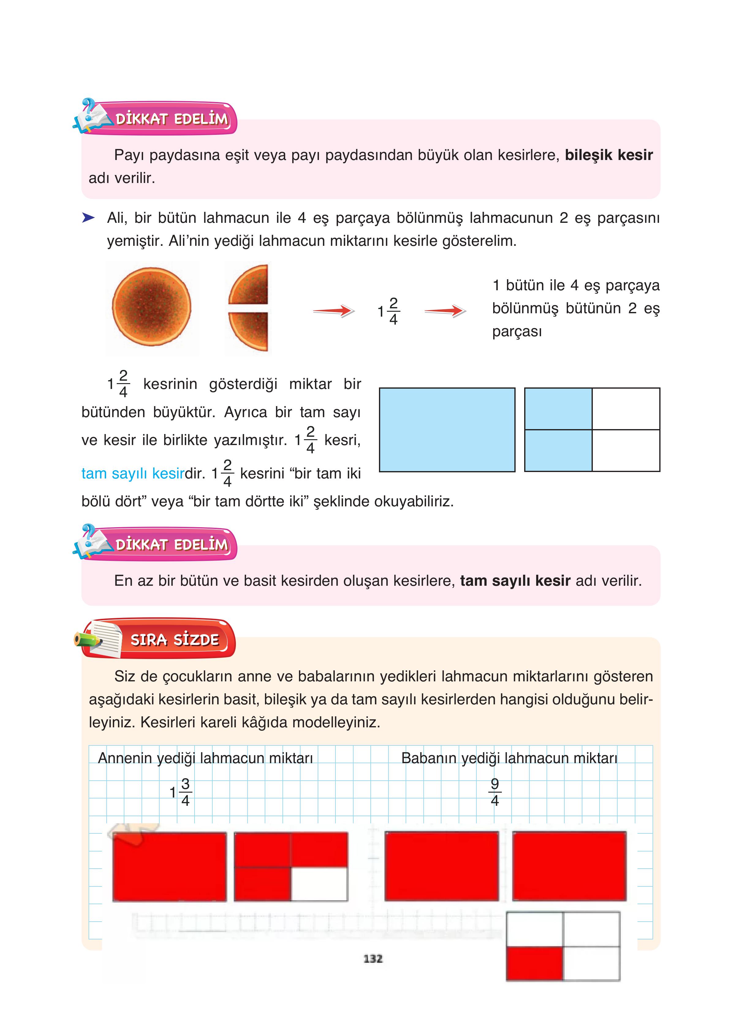 4. Sınıf Fersa Yayınları Matematik Ders Kitabı Sayfa 132 Cevapları 4. Sınıf Fersa Yayınları Matematik Ders Kitabı Sayfa 132 Cevapları