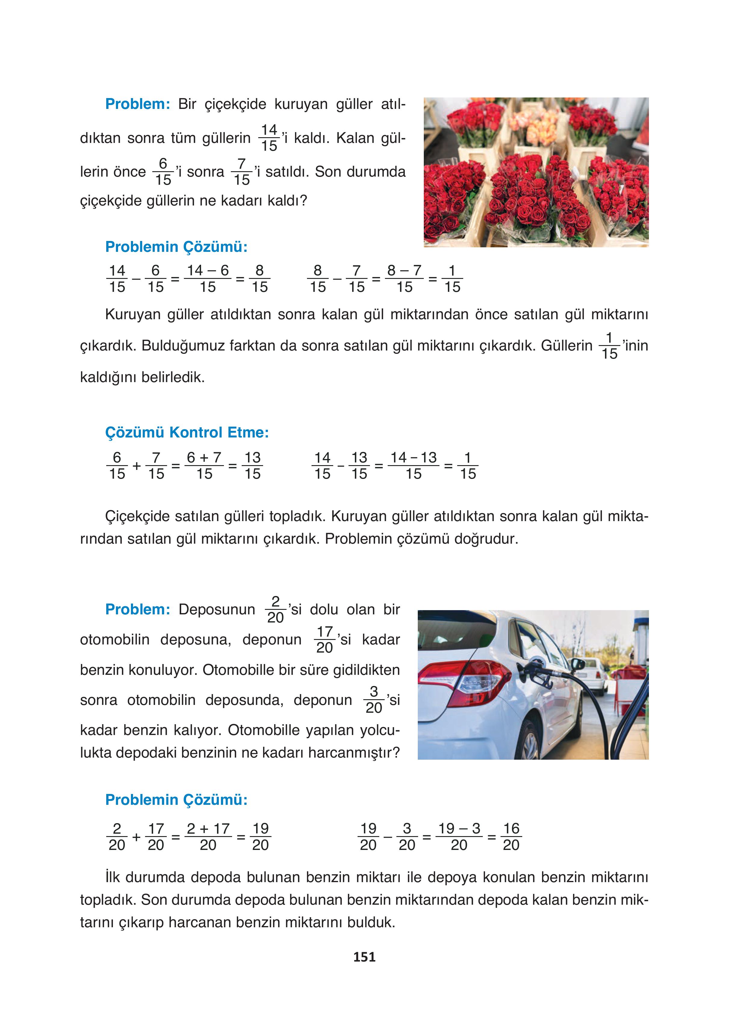 4. Sınıf Fersa Yayınları Matematik Ders Kitabı Sayfa 151 Cevapları 4. Sınıf Fersa Yayınları Matematik Ders Kitabı Sayfa 151 Cevapları