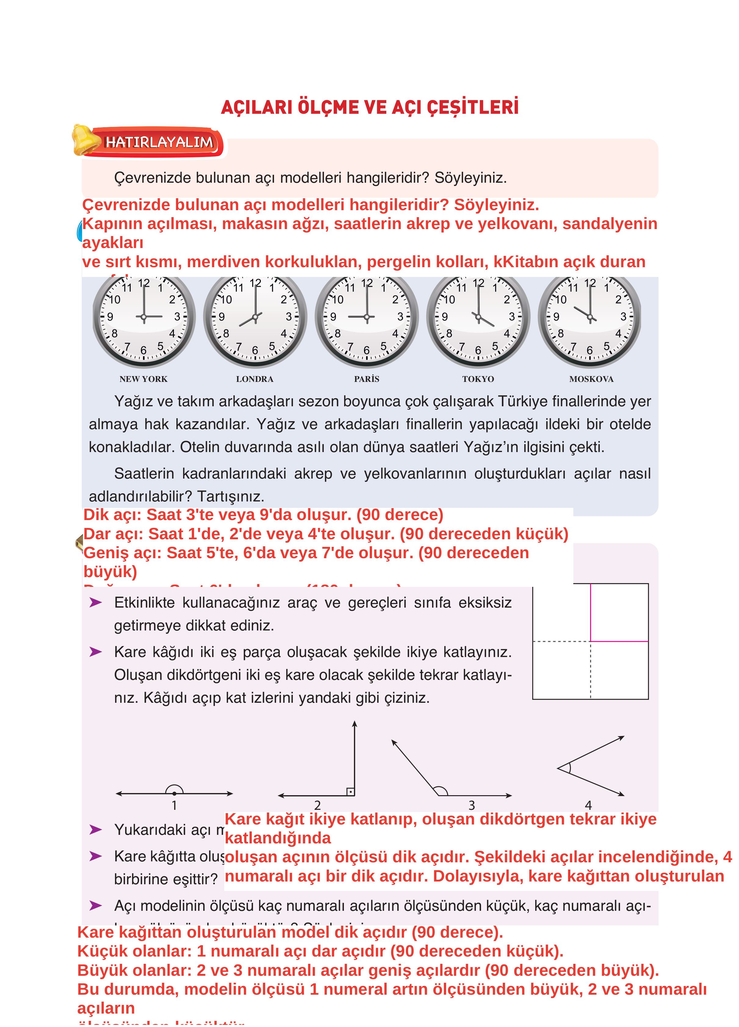 4. Sınıf Fersa Yayınları Matematik Ders Kitabı Sayfa 209 Cevapları