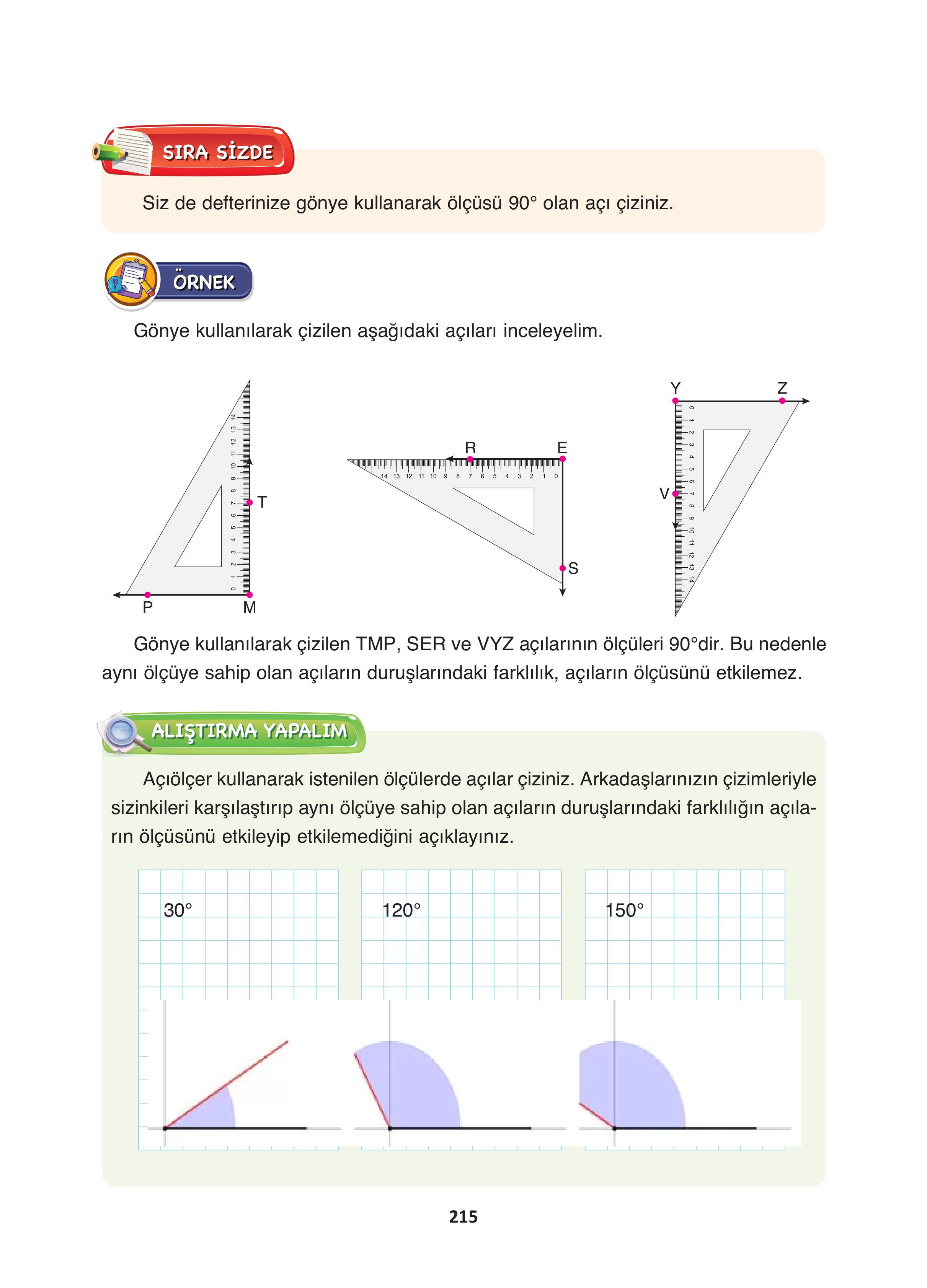 4. Sınıf Fersa Yayınları Matematik Ders Kitabı Sayfa 215 Cevapları