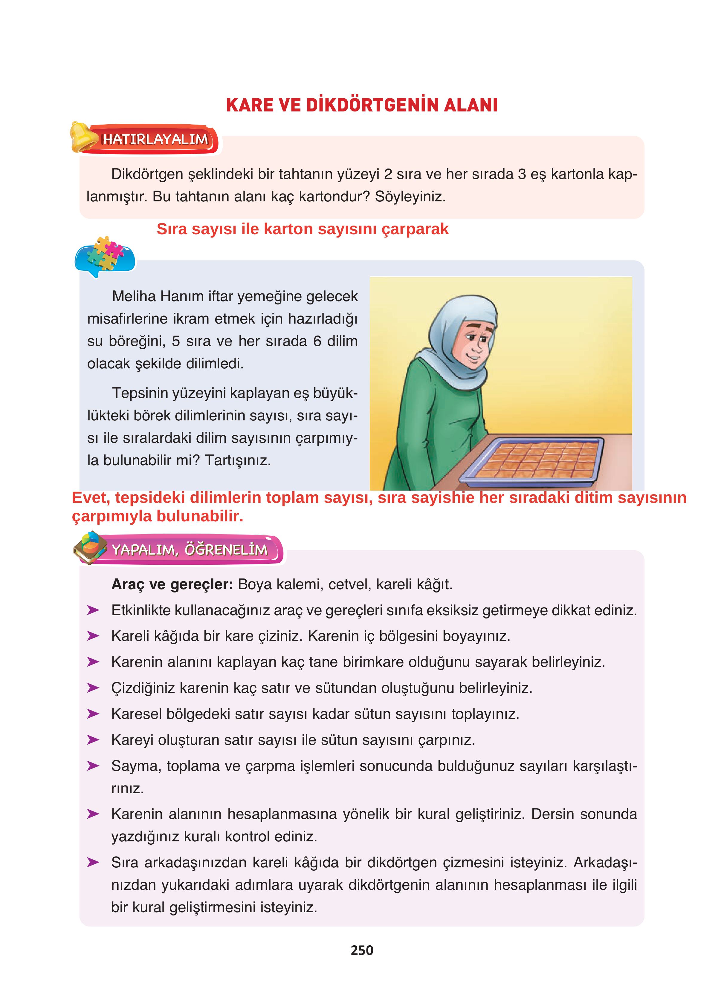 4. Sınıf Fersa Yayınları Matematik Ders Kitabı Sayfa 250 Cevapları 4. Sınıf Fersa Yayınları Matematik Ders Kitabı Sayfa 250 Cevapları