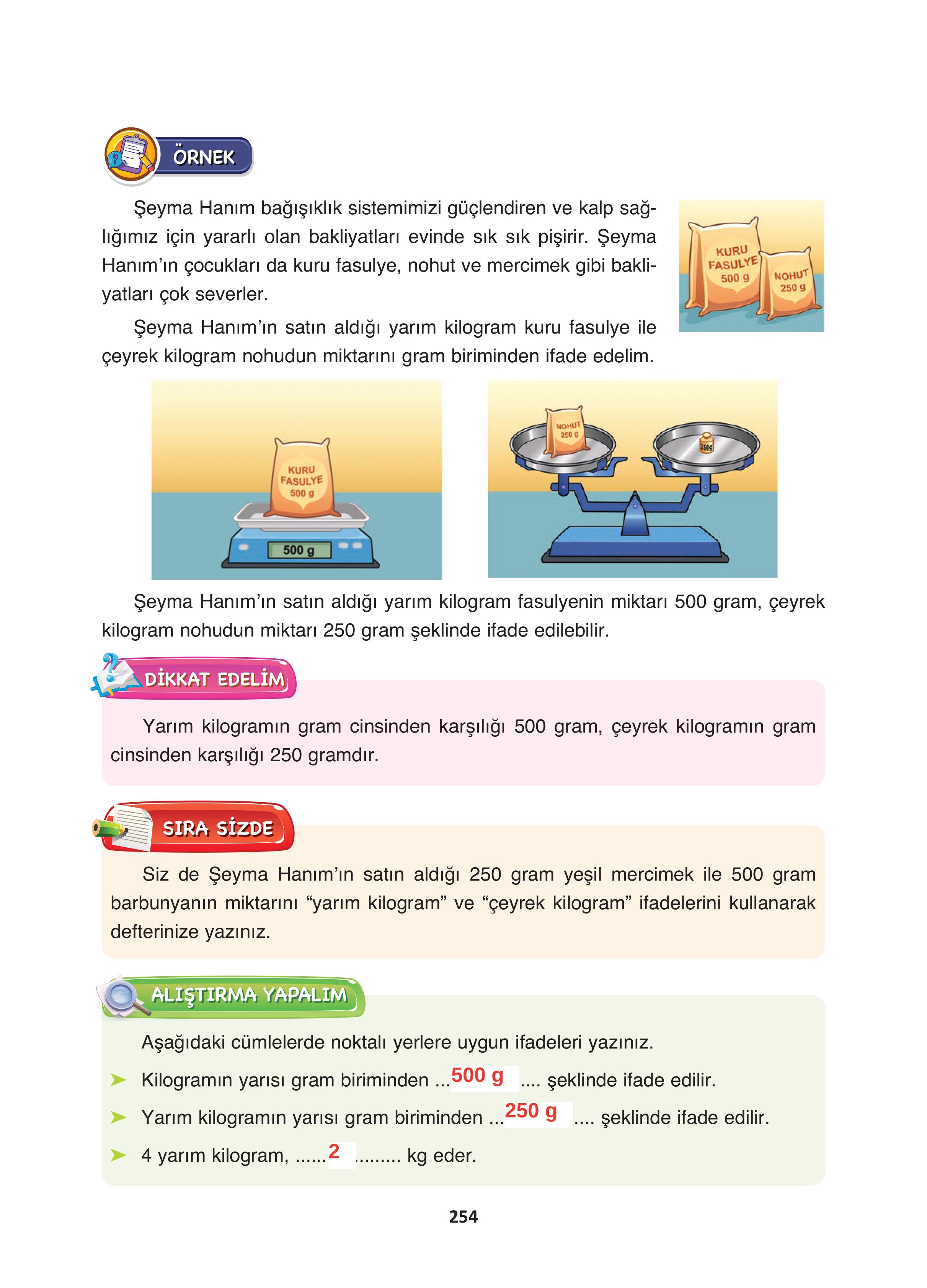 4. Sınıf Fersa Yayınları Matematik Ders Kitabı Sayfa 254 Cevapları 4. Sınıf Fersa Yayınları Matematik Ders Kitabı Sayfa 254 Cevapları