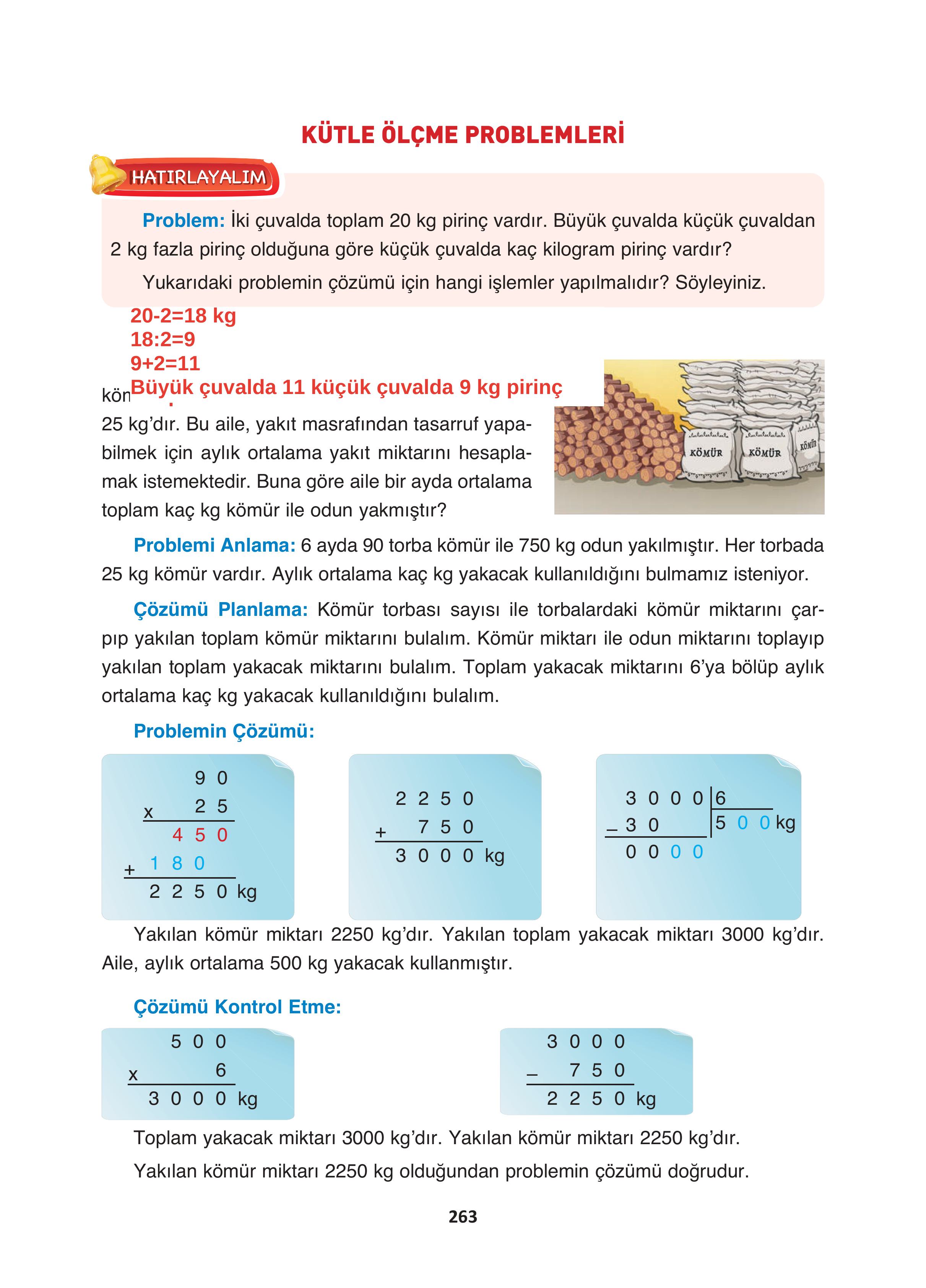 4. Sınıf Fersa Yayınları Matematik Ders Kitabı Sayfa 263 Cevapları 4. Sınıf Fersa Yayınları Matematik Ders Kitabı Sayfa 263 Cevapları