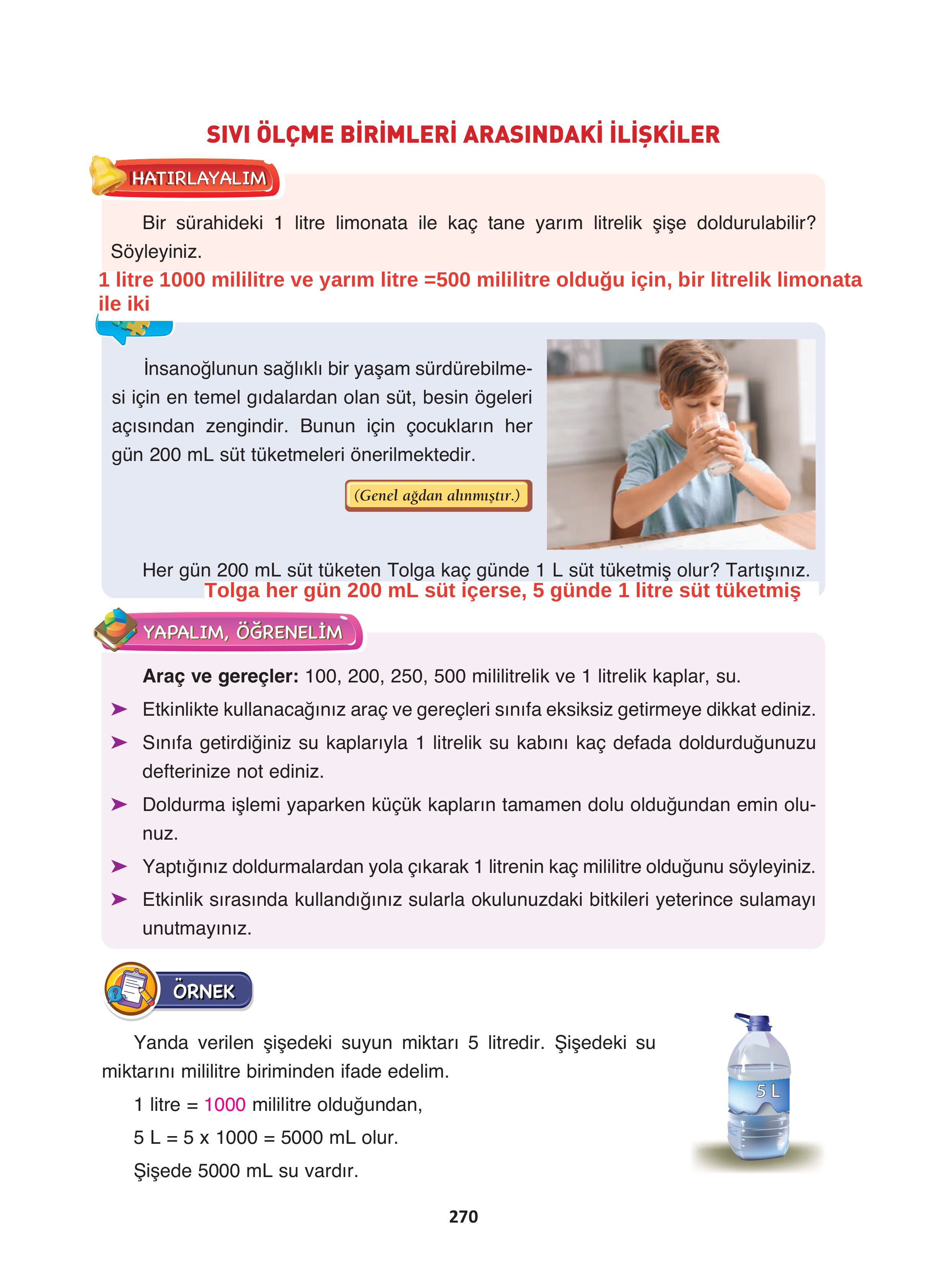 4. Sınıf Fersa Yayınları Matematik Ders Kitabı Sayfa 270 Cevapları 4. Sınıf Fersa Yayınları Matematik Ders Kitabı Sayfa 270 Cevapları
