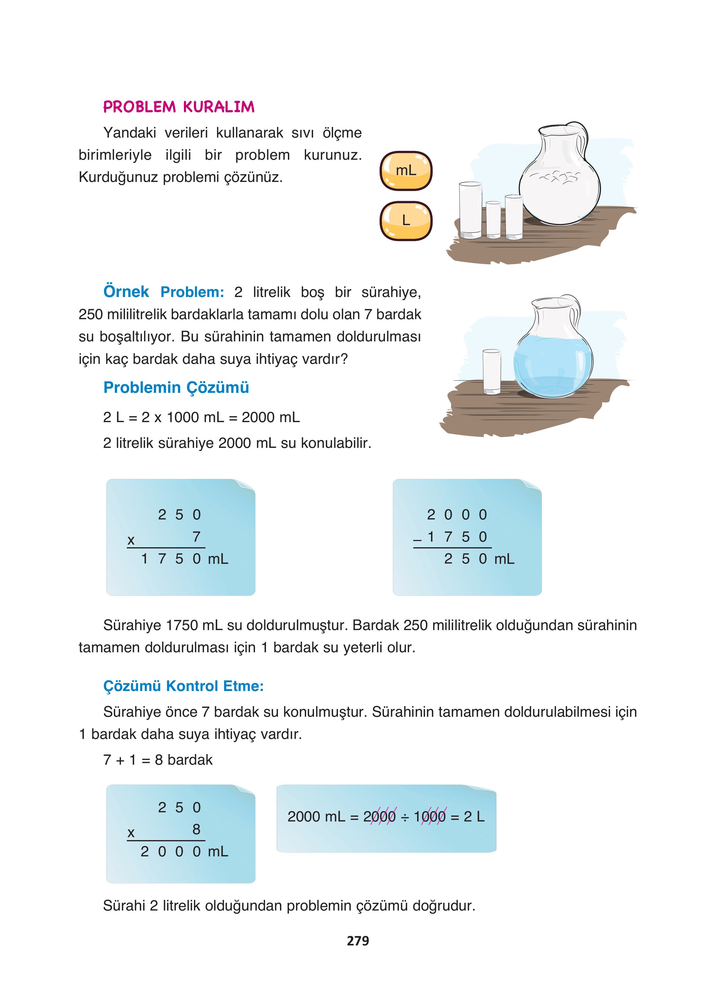 4. Sınıf Fersa Yayınları Matematik Ders Kitabı Sayfa 279 Cevapları