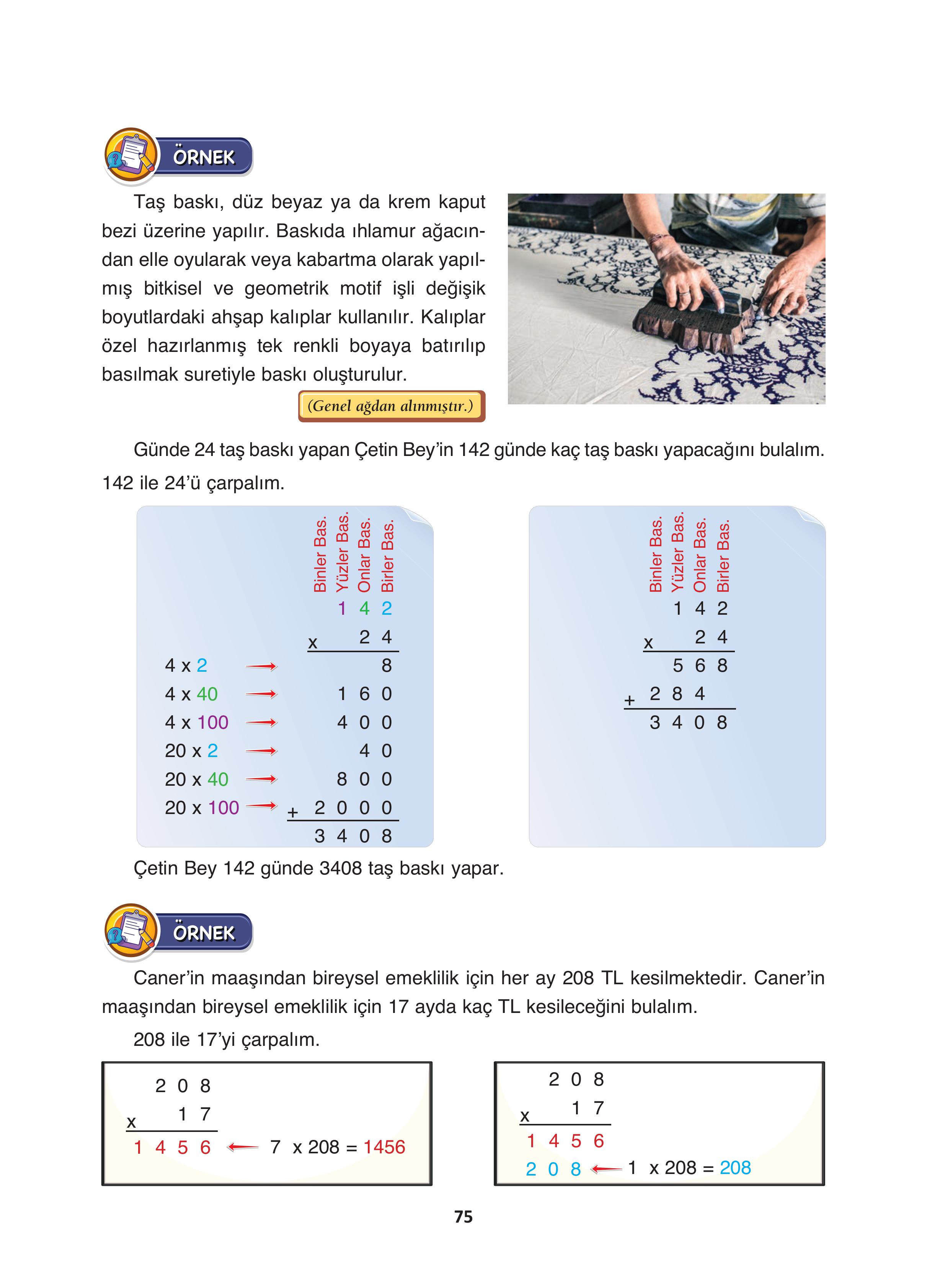 4. Sınıf Fersa Yayınları Matematik Ders Kitabı Sayfa 75 Cevapları 4. Sınıf Fersa Yayınları Matematik Ders Kitabı Sayfa 75 Cevapları