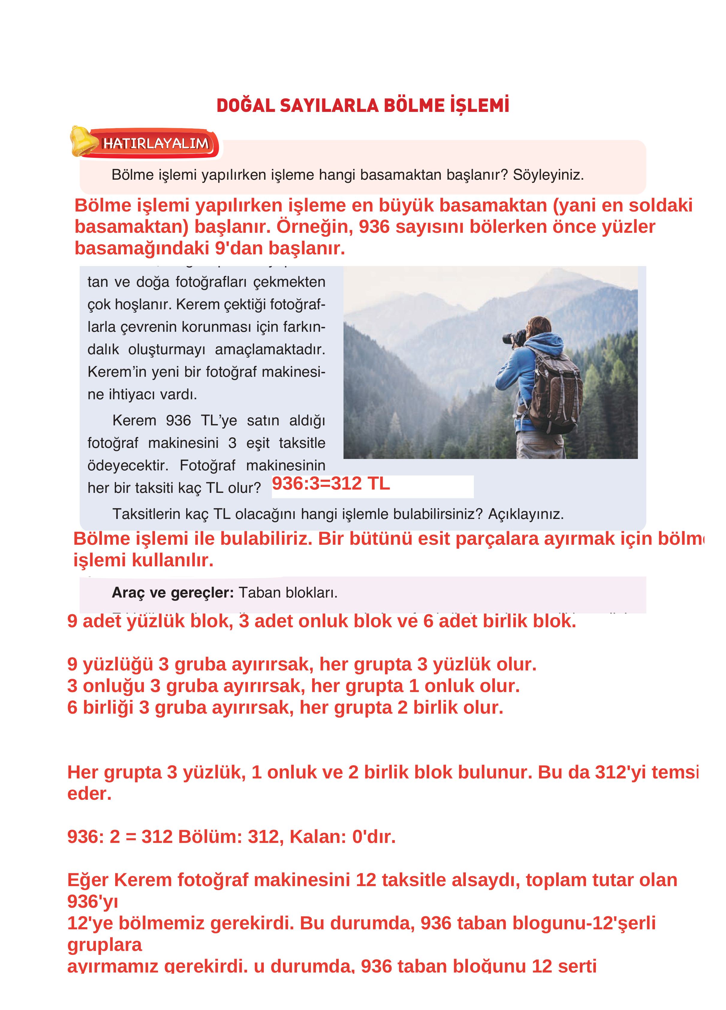 4. Sınıf Fersa Yayınları Matematik Ders Kitabı Sayfa 97 Cevapları